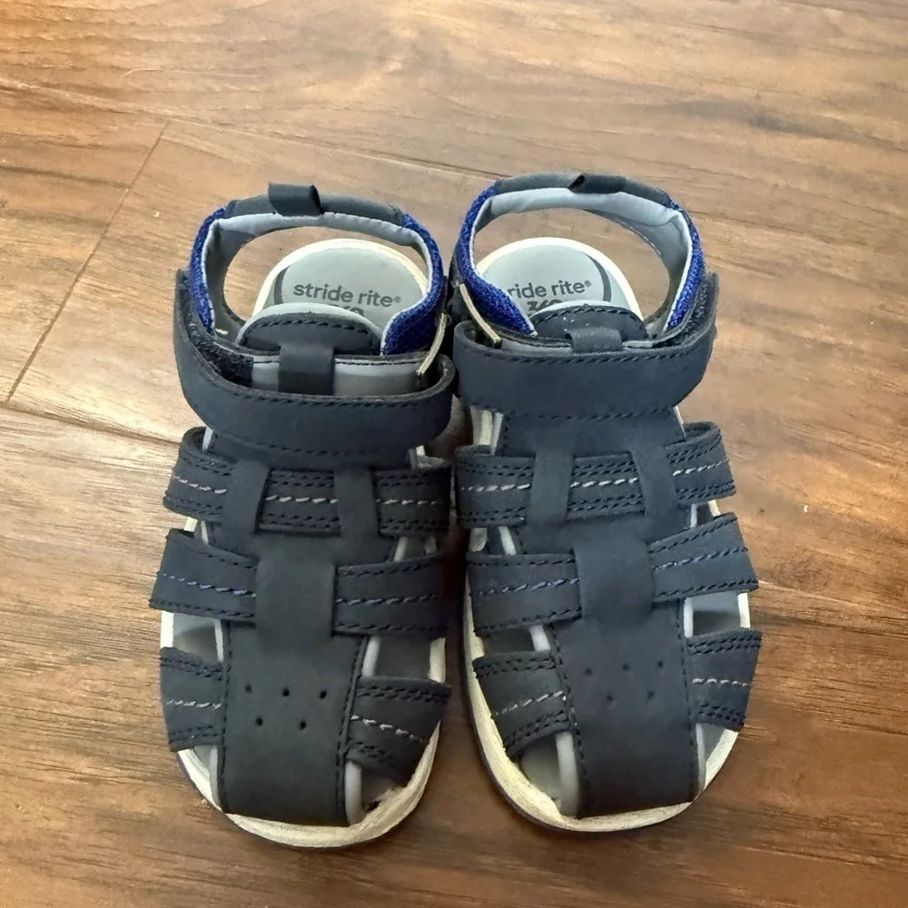 Stride Rite Paddy Navy Blue Sandals-Size 7M